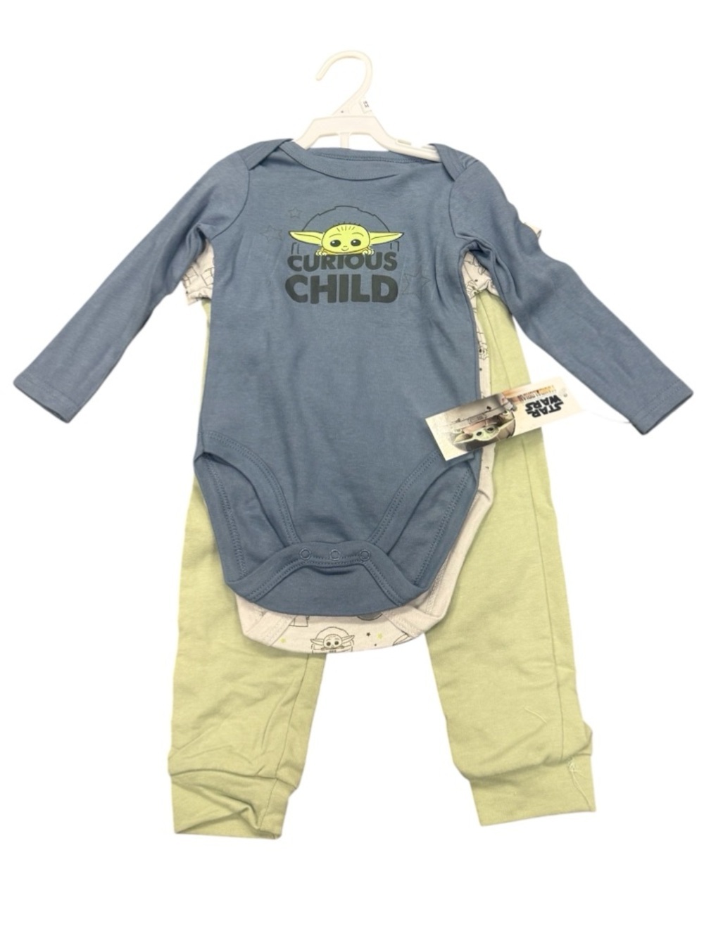 Star Wars Baby Yoda 3-piece set bodysuits rompers and pants Size 18 months